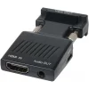 VCOM VGA Erkek to HDMI Dişi Ses Destekli Dönüştürücü | CA336A