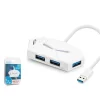 Hadron USB 3.0 Gaming Hub RGB 4 Port 5 Gbps Beyaz 1.2m | HDX7051