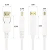 Vcom DisplayPort to HDMI Kablo Beyaz 3 mt | CG605L-3.0
