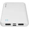 S-link 10000mAh Micro USB Type-C Giriş Çıkış Beyaz Powerbank IP-G12N