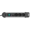 S-link 3lü Akım Korumalı Priz 900 Joule 1.5m 3G1.5mm2 Gri | SPGKS03