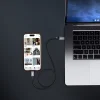 S-link 60W Type-C to Type-C PD Örgülü Şarj Kablosu 1.2m | Armor CC-01