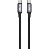 S-link 60W Type-C to Type-C PD Örgülü Şarj Kablosu 1.2m | Armor CC-01