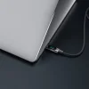 S-link 66W USB to Type-C Örgülü LED Başlıklı Şarj Kablosu 1m | UC-066