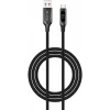S-link 66W USB to Type-C Örgülü LED Başlıklı Şarj Kablosu 1m | UC-066