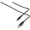 S-link 66W USB to Type-C Örgülü LED Başlıklı Şarj Kablosu 1m | UC-066