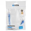 S-link CAT6 Patch Ethernet Kablosu 30cm Mavi UTP | SL-CAT6030BL