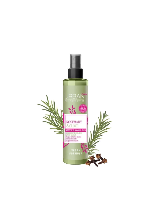 Urban Care Rosemary & Clove Biberiye ve Karanfil Suyu % 99.5 Doğal ve Saf 150 ml
