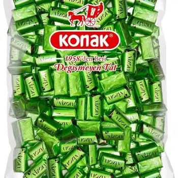 Konak Vizon Antep Fıstığı Parçacıklı Krema Dolgulu Sütlü Çikolata (1000 Gr)