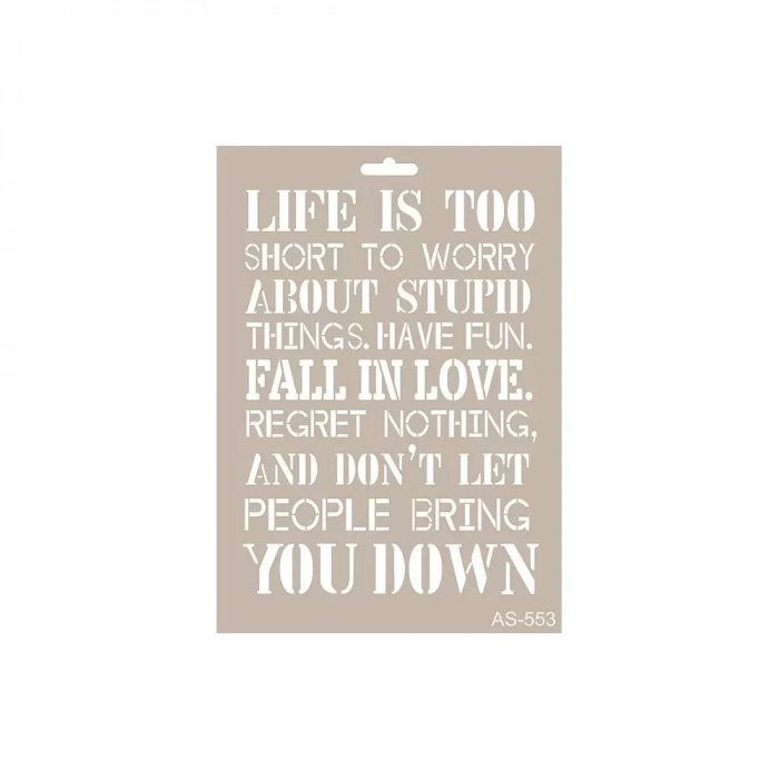 A4 SERİSİ STENCIL AS553 21X29