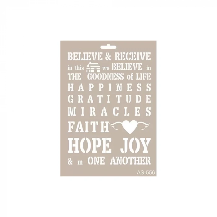 A4 SERİSİ STENCIL AS556 21X29