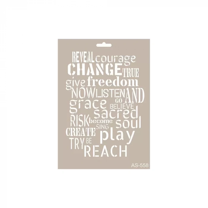 A4 SERİSİ STENCIL AS558 21X29