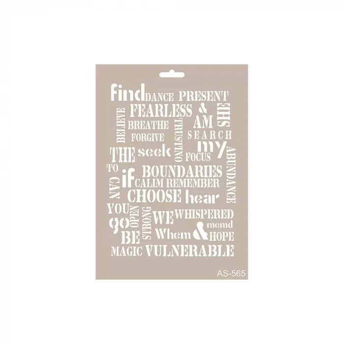 A4 SERİSİ STENCIL AS565 21X29