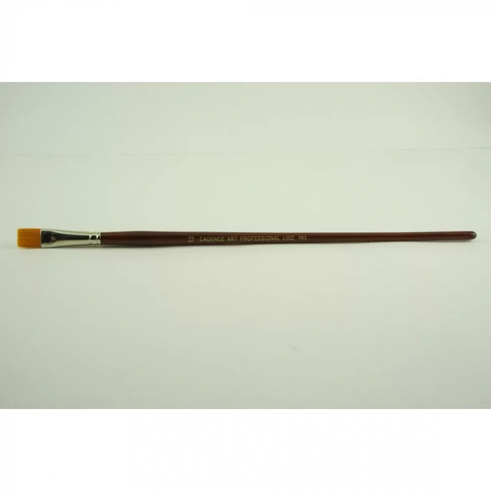 ALTIN SENTETİK UZUN YASSI UÇ FIRÇA CA-983 NO:12