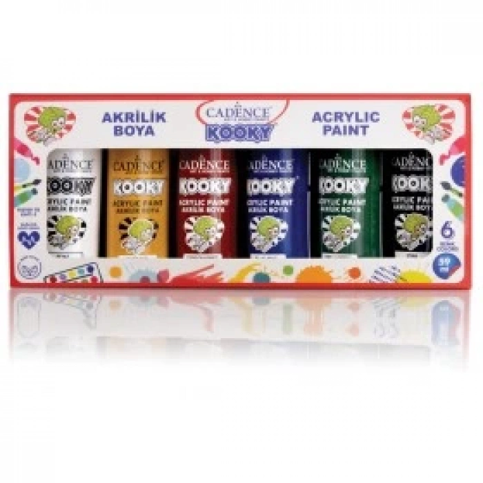 CADENCE KOOKY AKRİLİK BOYA SET-1 6X59ML