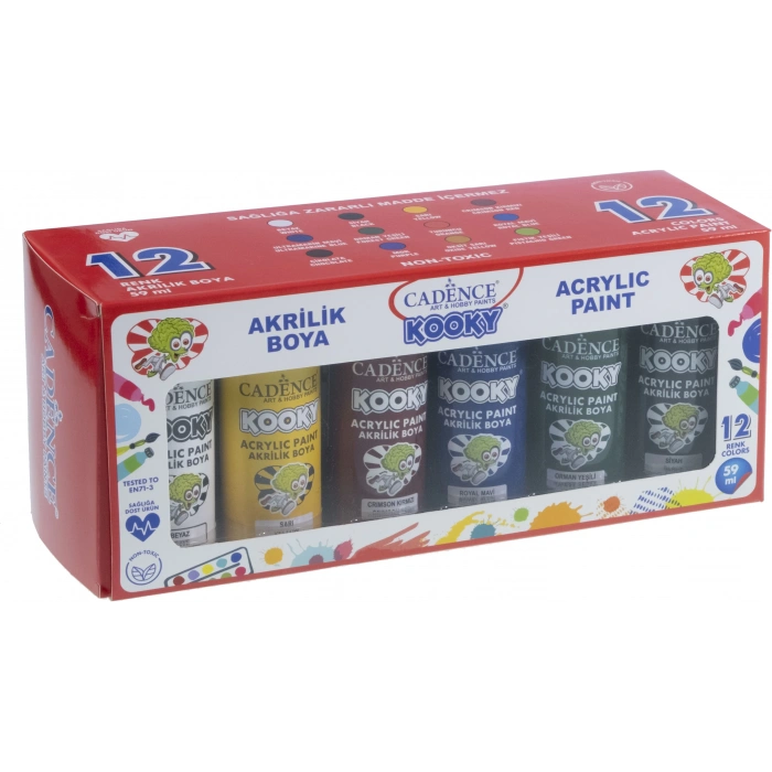 CADENCE KOOKY AKRİLİK BOYA SET2 12X59ML