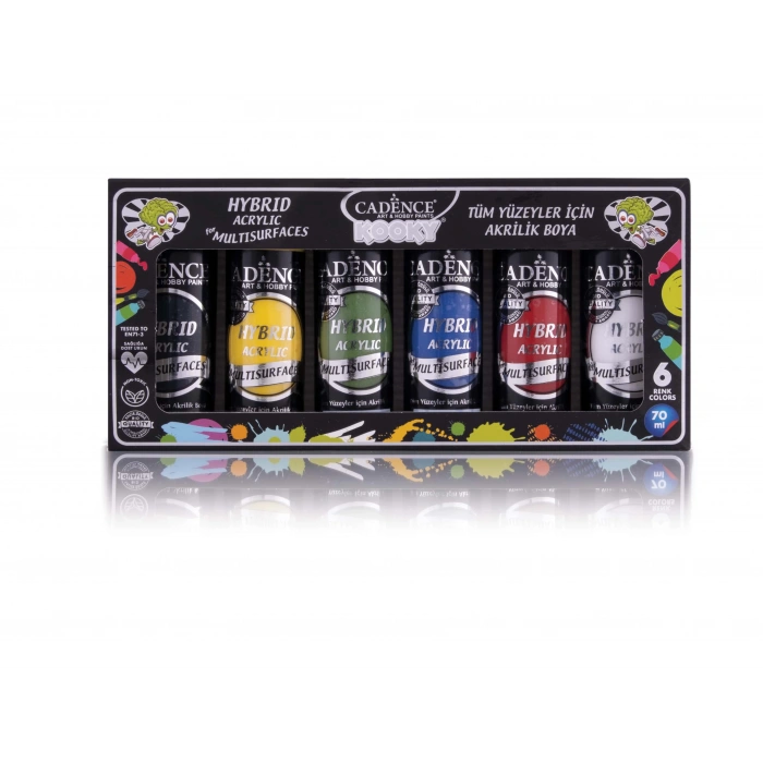 CADENCE KOOKY HYBRID AKRİLİK BOYA SET1 6X70ML