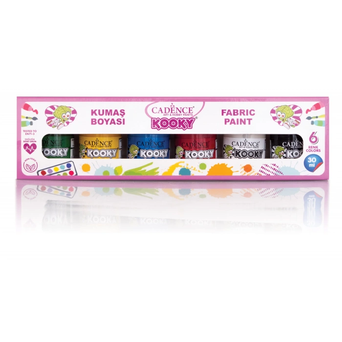 CADENCE KOOKY KUMAŞ BOYASI 6LI 30ML
