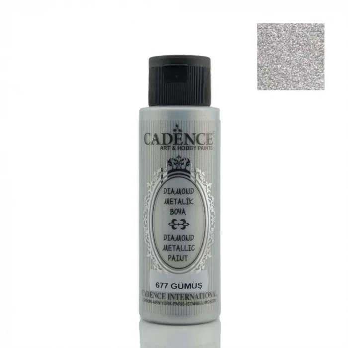 DIAMOND METALİK BOYA 677 GÜMÜŞ 70ML