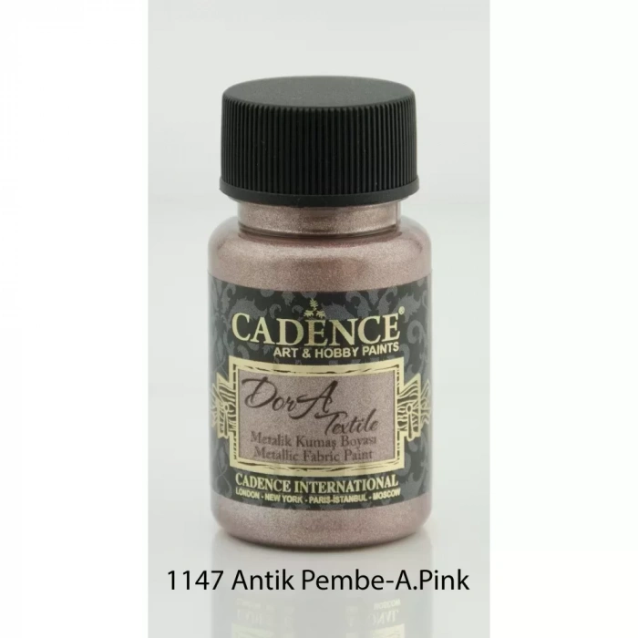 DORA KUMAŞ METALİK 1147 ANTİK PEMBE 50ML