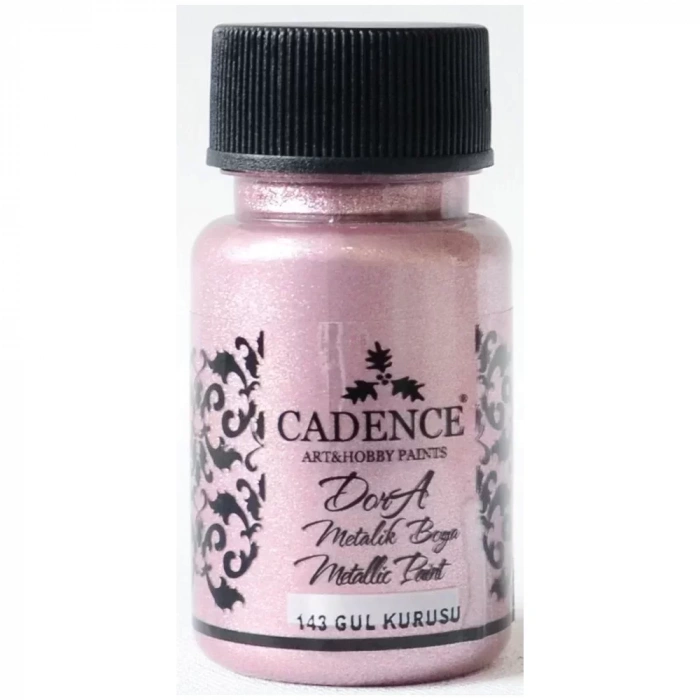 DORA METALİK BOYA 143 GÜL KURUSU 50ML