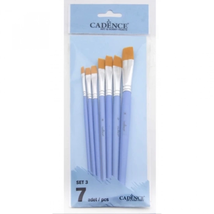 DÜZ KESİK FIRÇA SETİ 7Lİ