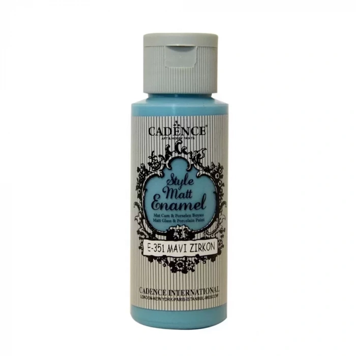 ENAMEL CAM BOYASI E-351 MAVİ ZİRKON 59ML