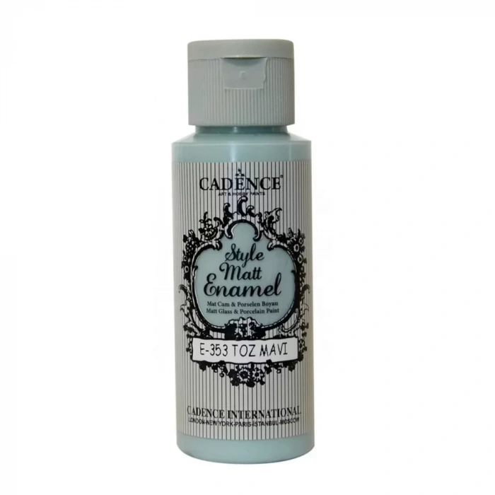 ENAMEL CAM BOYASI E-353 TOZ MAVİSİ 59ML