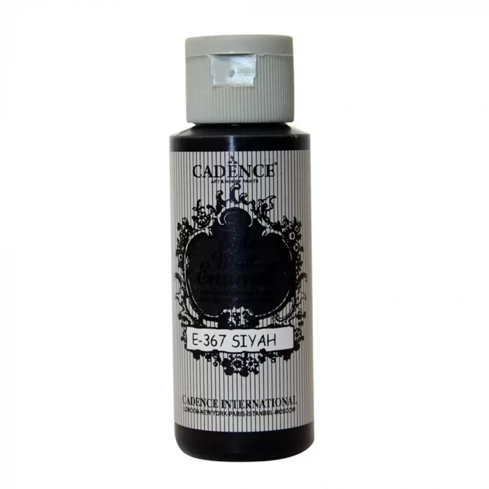 ENAMEL CAM BOYASI E-367 SİYAH 59ML