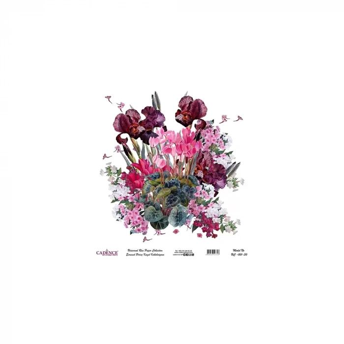 EVRENSEL PİRİNÇ KAĞIT KOLEKSİYON BEYAZ ZEMİN UC-001 30X30