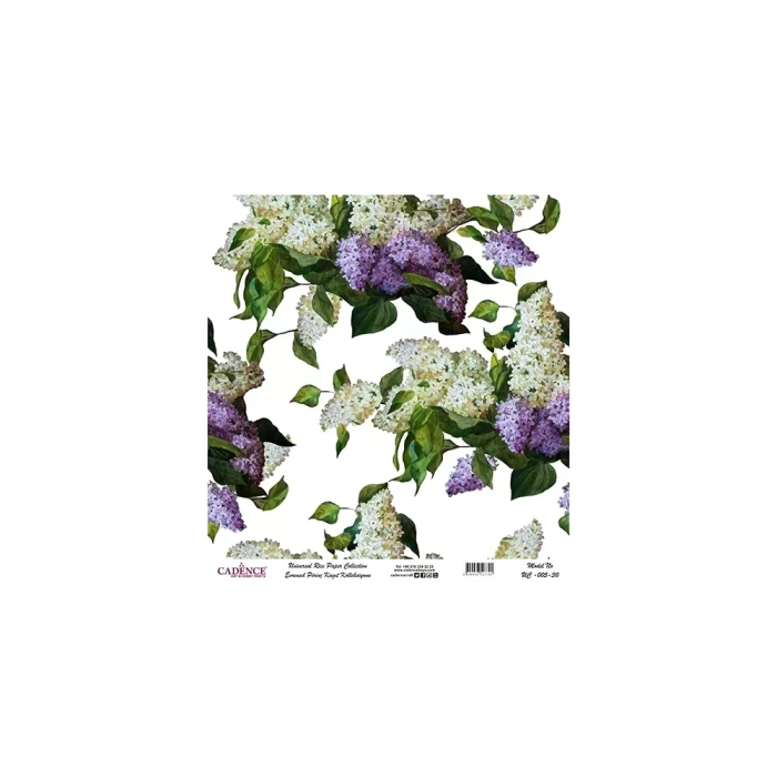 EVRENSEL PİRİNÇ KAĞIT KOLEKSİYON BEYAZ ZEMİN UC-005 30X30