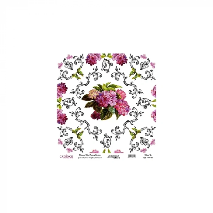 EVRENSEL PİRİNÇ KAĞIT KOLEKSİYON BEYAZ ZEMİN UC-019 30X30