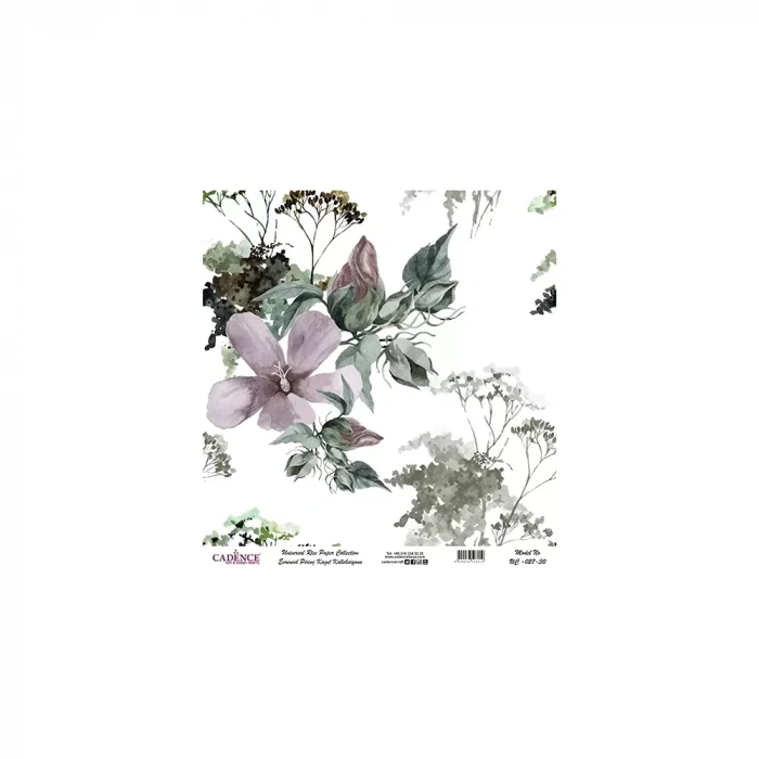 EVRENSEL PİRİNÇ KAĞIT KOLEKSİYON BEYAZ ZEMİN UC-027 30X30