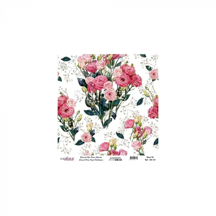 EVRENSEL PİRİNÇ KAĞIT KOLEKSİYON BEYAZ ZEMİN UC-044 30X30