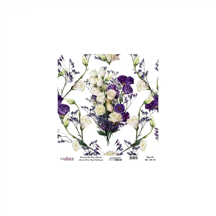 EVRENSEL PİRİNÇ KAĞIT KOLEKSİYON BEYAZ ZEMİN UC-046 30X30