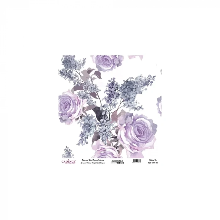 EVRENSEL PİRİNÇ KAĞIT KOLEKSİYON BEYAZ ZEMİN UC-054 30X30