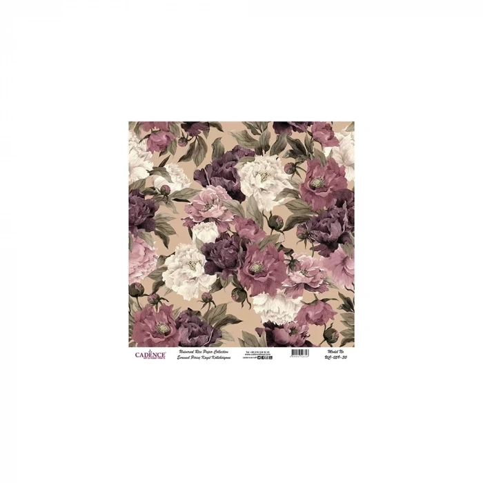 EVRENSEL PİRİNÇ KAĞIT KOLEKSİYON BEYAZ ZEMİN UC-059 30X30