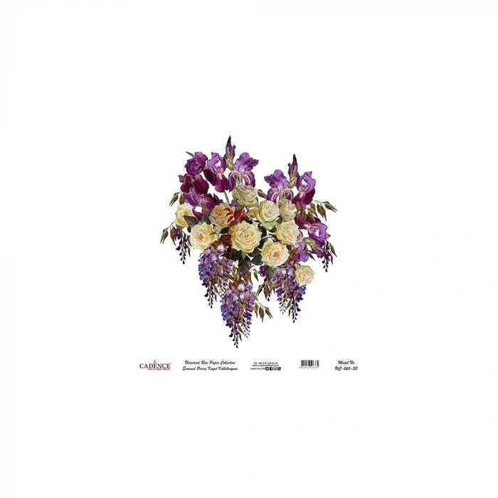 EVRENSEL PİRİNÇ KAĞIT KOLEKSİYON BEYAZ ZEMİN UC-065 30X30