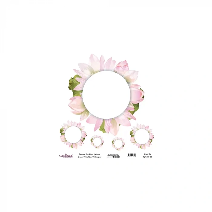 EVRENSEL PİRİNÇ KAĞIT KOLEKSİYON BEYAZ ZEMİN UC-081 30X30