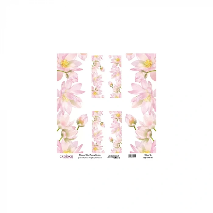 EVRENSEL PİRİNÇ KAĞIT KOLEKSİYON BEYAZ ZEMİN UC-082 30X30