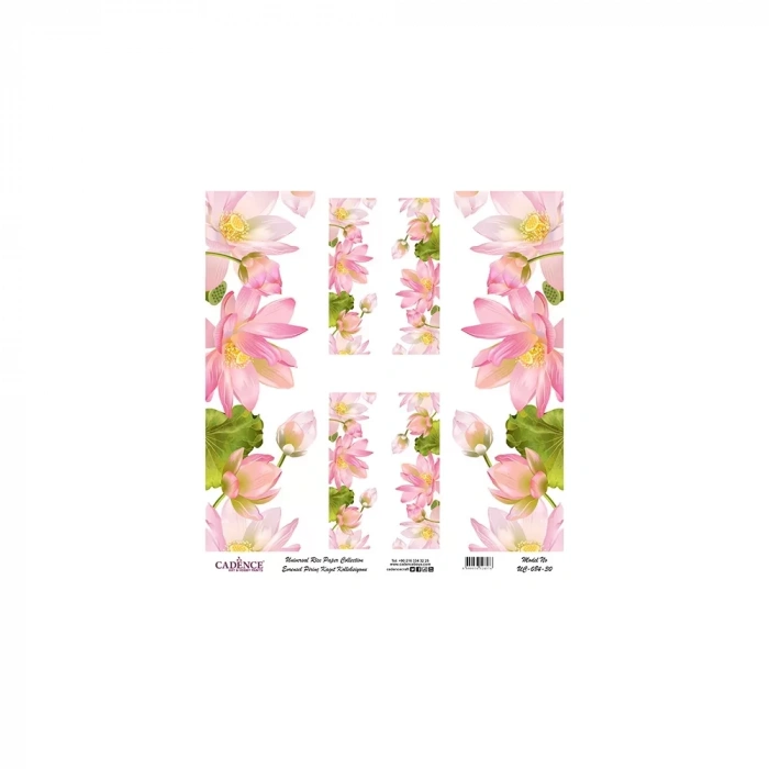 EVRENSEL PİRİNÇ KAĞIT KOLEKSİYON BEYAZ ZEMİN UC-084 30X30