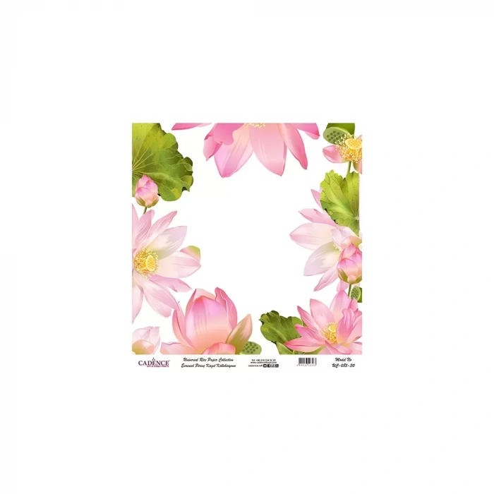 EVRENSEL PİRİNÇ KAĞIT KOLEKSİYON BEYAZ ZEMİN UC-085 30X30