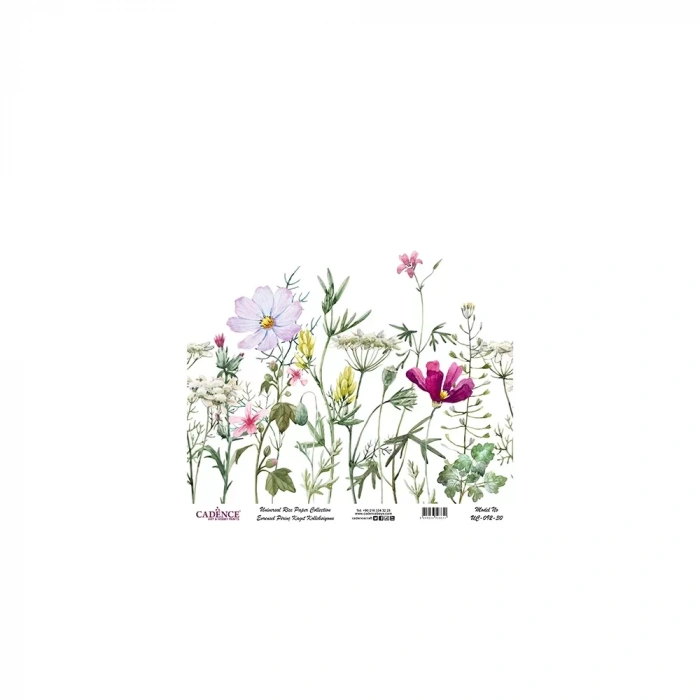 EVRENSEL PİRİNÇ KAĞIT KOLEKSİYON BEYAZ ZEMİN UC-092 30X30