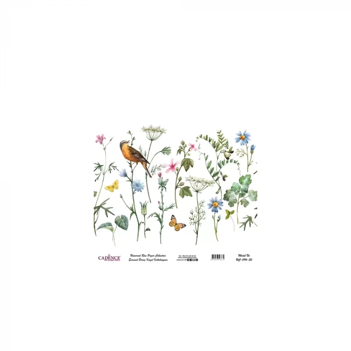 EVRENSEL PİRİNÇ KAĞIT KOLEKSİYON BEYAZ ZEMİN UC-094 30X30