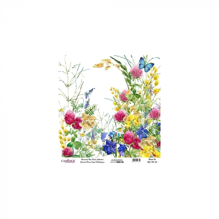 EVRENSEL PİRİNÇ KAĞIT KOLEKSİYON BEYAZ ZEMİN UC-102 30X30