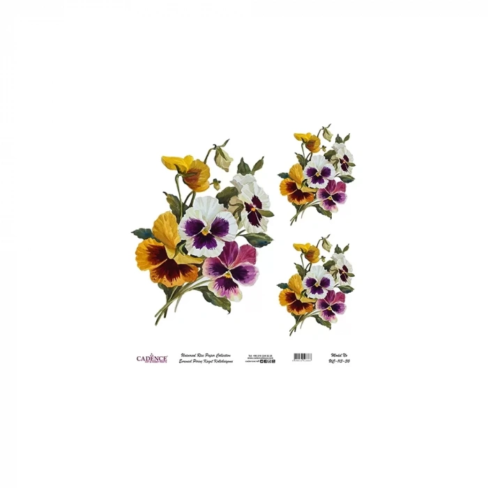 EVRENSEL PİRİNÇ KAĞIT KOLEKSİYON BEYAZ ZEMİN UC-113 30X30