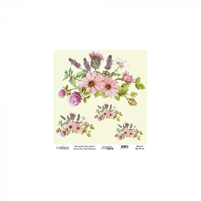 EVRENSEL PİRİNÇ KAĞIT KOLEKSİYON BEYAZ ZEMİN UC-125 30X30