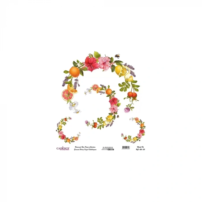 EVRENSEL PİRİNÇ KAĞIT KOLEKSİYON BEYAZ ZEMİN UC-126 30X30