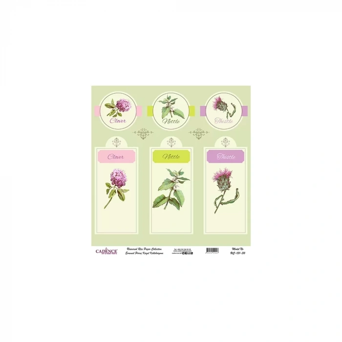 EVRENSEL PİRİNÇ KAĞIT KOLEKSİYON BEYAZ ZEMİN UC-131 30X30