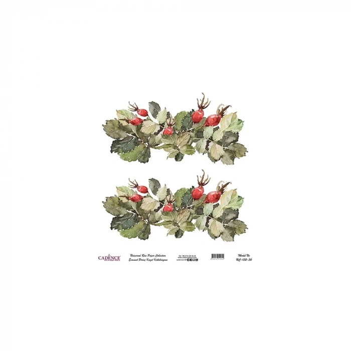 EVRENSEL PİRİNÇ KAĞIT KOLEKSİYON BEYAZ ZEMİN UC-132 30X30